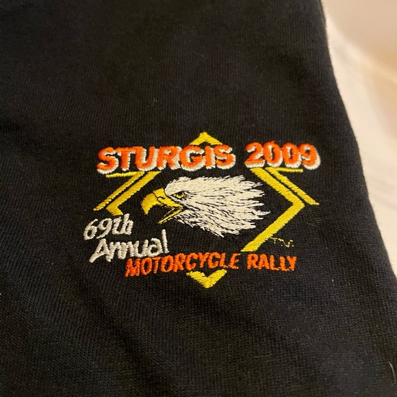 BUNDLE of Two 2009 Sturgis 69th Motorcycle Rally Henley Shirts, Never Worn, XL - Picture 3 of 14